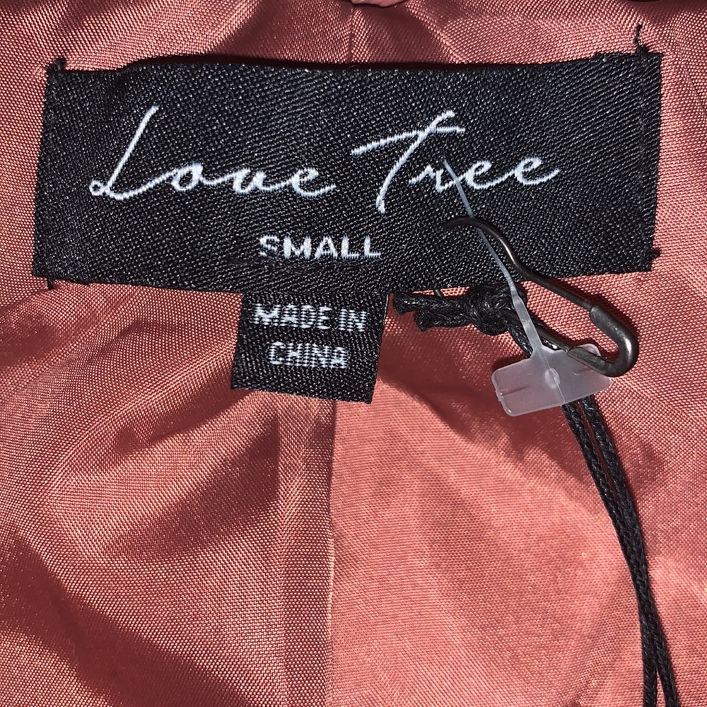 LOVE TREE BRAND NEW WITH TAG SIZE SMALL GORGEOUS FAUX LEATHER JACKET - Picture 8 of 9